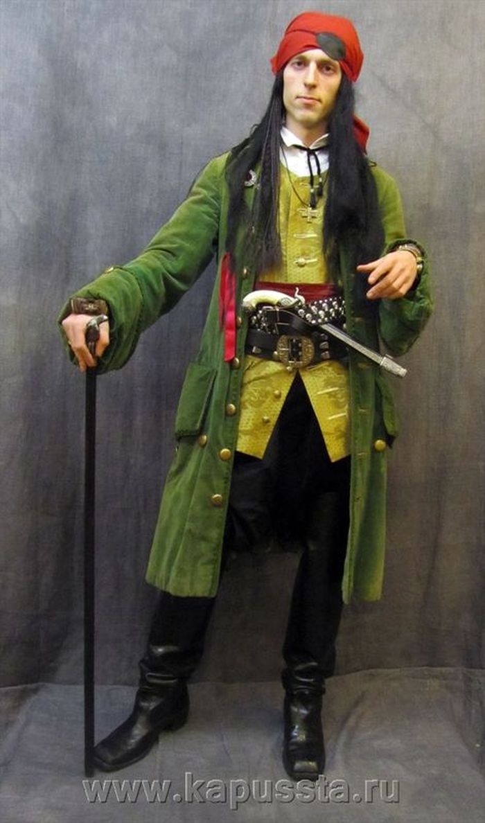 Пиратский мужской костюм с тростью